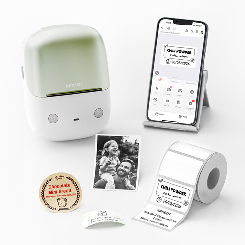 NIIMBOT B2 Pro Portable Thermal Label Printer (Green)