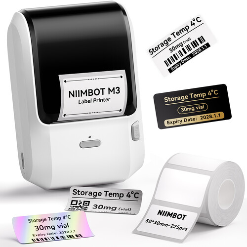 NIIMBOT M3 3" HD Thermal Transfer Label Printer (White)