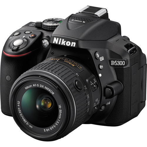 Nikon D5300 DSLR Camera with 18-55mm Lens (Black, Open Box)