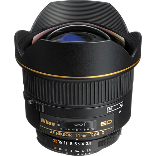 Nikon AF NIKKOR 14mm f/2.8D ED Lens (Open Box)