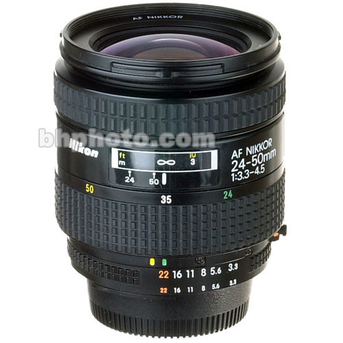 Used Nikon Zoom Wide Angle-Normal 24-50mm f/3.3-4.5 Auto 1954 Used Nikon Zoom Wide Angle-Normal 24-50mm f/3.3-4.5 Auto 1954