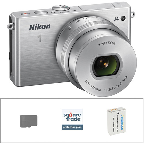 Nikon 1 J4 Mirrorless Digital Camera Deluxe Kit with 10-30mm
