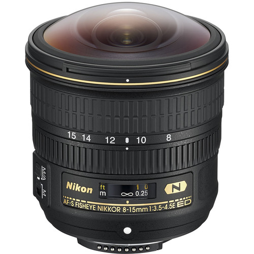 Nikon AF-S Fisheye NIKKOR 8-15mm f/3.5-4.5E ED Lens (Refurbished by Nikon USA)