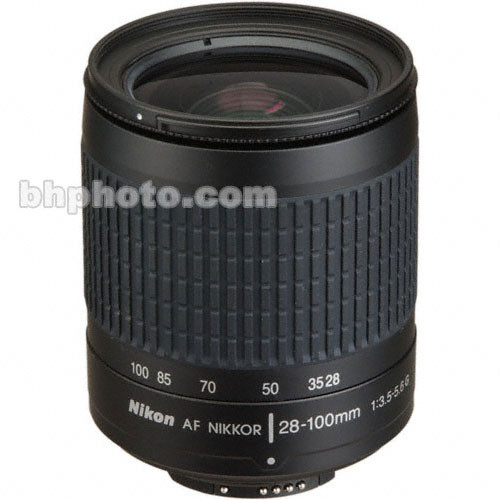 Nikon Zoom W/A-Telephoto AF Zoom Nikkor 28-100mm f/3.5-5.6 G AF Lens - Black