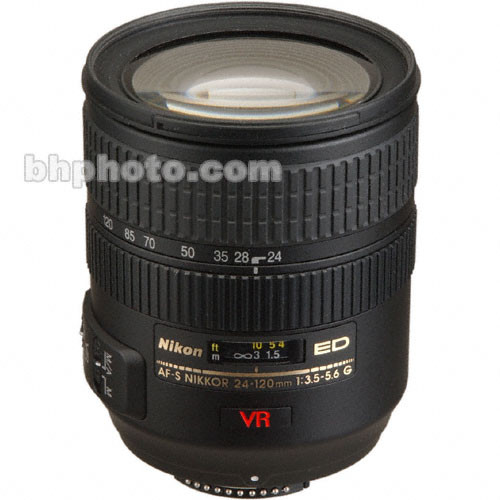 Nikon Zoom Wide Angle-Telephoto AF Zoom Nikkor 24-120mm f/3.5-5.6G ED-IF AF-S VR Autofocus Lens