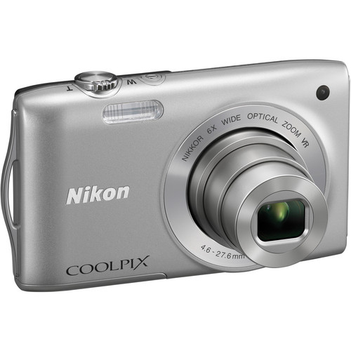 Nikon Coolpix S3300 Digital Camera (Silver)