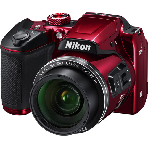 Nikon COOLPIX B500 Digital Camera (Red, Open Box) 26508OB B&H