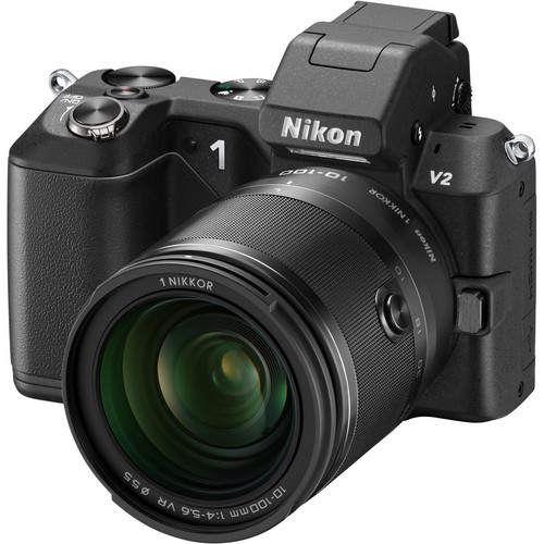 Nikon 1 V2 Mirrorless Digital Camera with 1 NIKKOR 10-100mm
