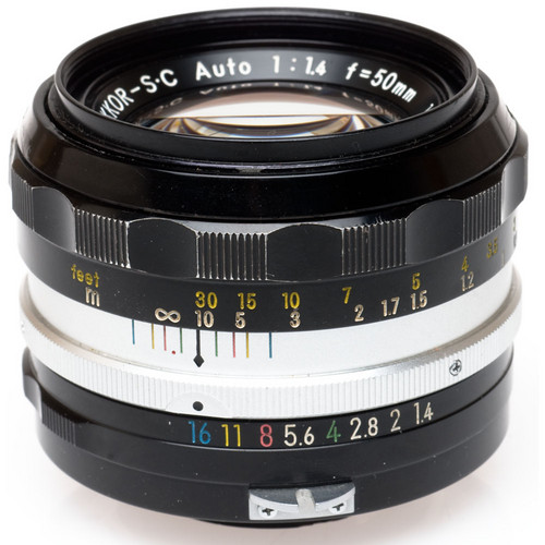 Nikon 50mm f/1.4 MF Lens (Non-AI) - Silver/Black (Not f/Digital)