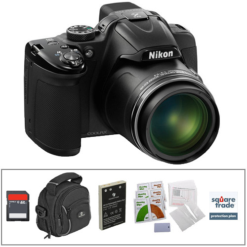 Nikon COOLPIX P520 Digital Camera Deluxe Kit (Black) B&H Photo