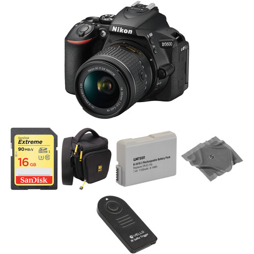 Nikon D5600 DSLR Camera with 18-55mm Lens Basic Kit B&H Photo