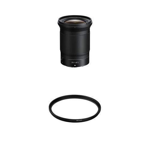 Nikon NIKKOR Z 20mm f/1.8 S Lens (Nikon Z) with UV Filter Kit