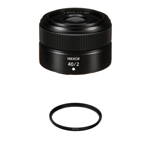 Nikon NIKKOR Z 40mm f/2Lens with UV Filter Kit