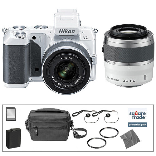 Nikon 1 V2 Mirrorless Digital Camera Deluxe Accessory Kit with Nikon 1 V2 Mirrorless Digital Camera Deluxe Accessory Kit with