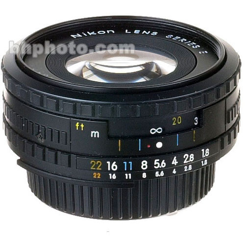 Used Nikon Normal 50mm f/1.8 AIS Manual Focus Lens - E Series