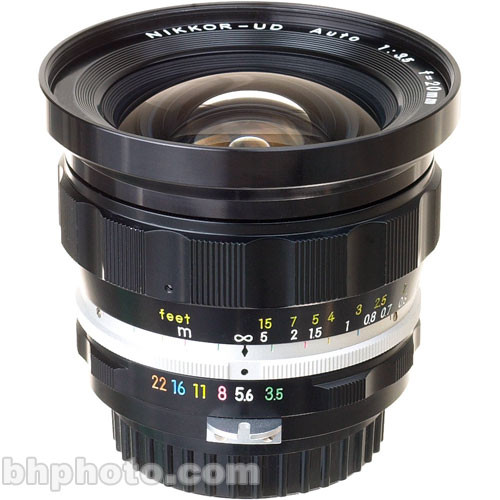 Nikon Super Wide Angle 20mm f/3.5 UD Manual Focus Lens - 72mm (Non-AI)