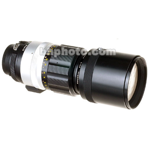 Nikon Telephoto 300mm f/4.5 Nikkor-H Manual Focus Lens (Silver/Black, AI-Modified)