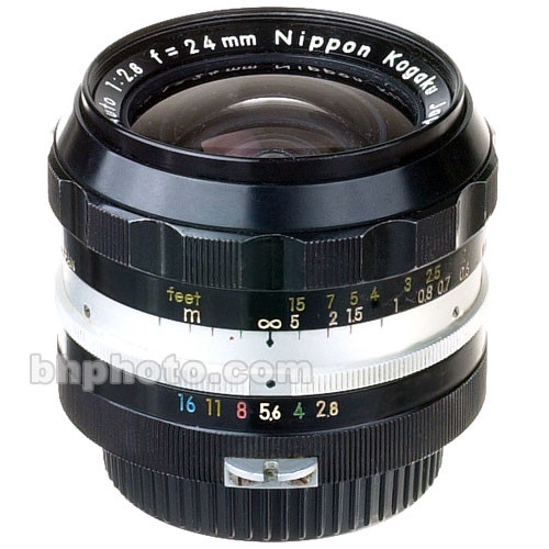 Nikon Wide Angle 24mm f/2.8 Manual Focus Lens (Non-AI)