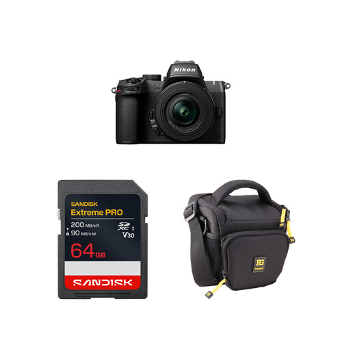 Nikon Z50 II Mirrorless Camera with 16-50mm f/3.5-6.3 Lens and Basic Bundle