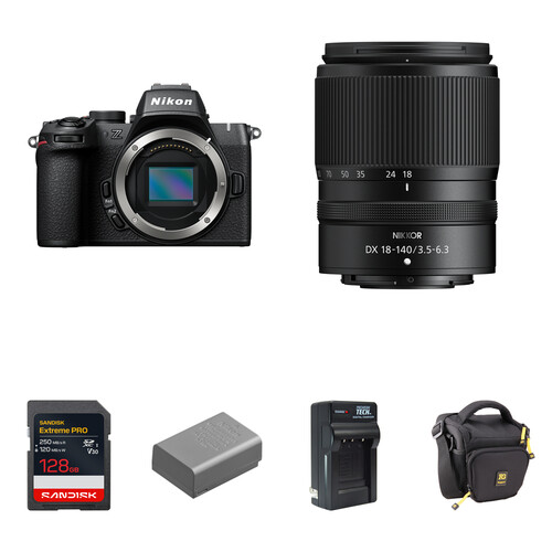Nikon Z50 II Mirrorless Camera with 18-140mm f/3.5-6.3 Lens and Essentials+ Kit