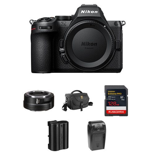 Nikon Z5 II Mirrorless Camera with FTZ II Mount Adapter and Essentials+ Kit
