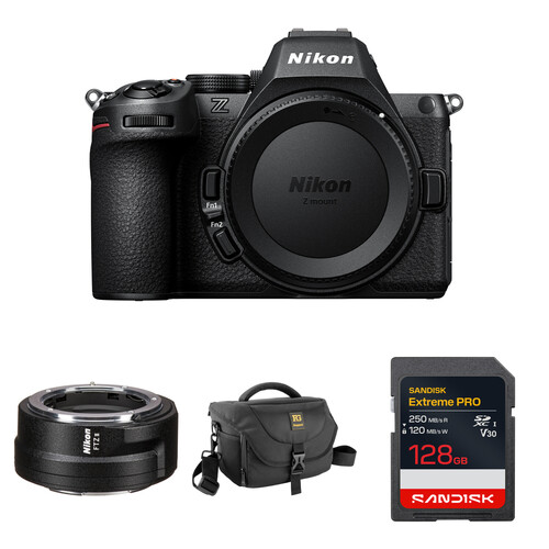 Nikon Z5 II Mirrorless Camera with FTZ II Mount Adapter and Basic Bundle