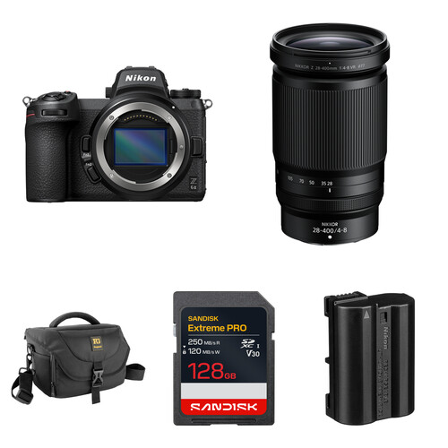 Nikon Z6 II Mirrorless Camera with 28-400mm f/4-8 Lens and Essentials+ Kit