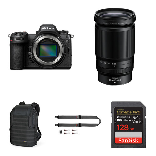 Nikon Z6 III Mirrorless Camera with 28-400mm f/4-8 Lens and Street-Travel Photography Kit