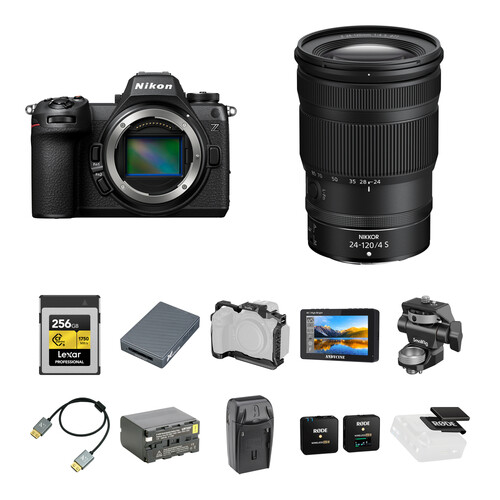 Nikon Z6 III Mirrorless Camera with 24-120mm f/4 Lens and Content Creation Kit