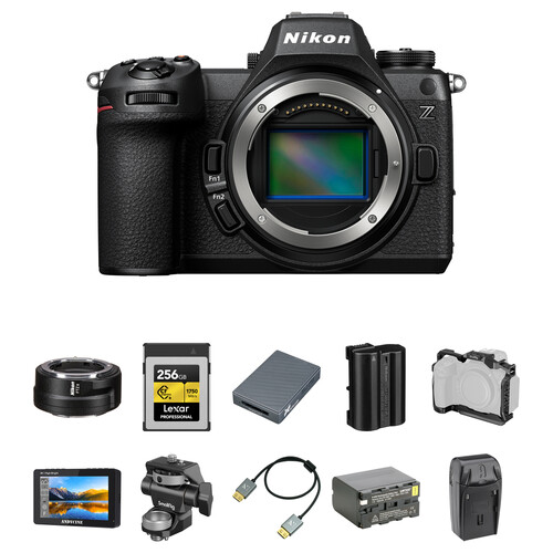 Nikon Z6 III Mirrorless Camera with FTZ II Mount Adapter and Content Creation Kit
