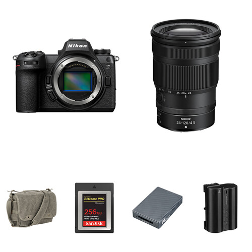 Nikon Z6 III Mirrorless Camera with 24-120mm f/4 Lens and Essentials+ Kit