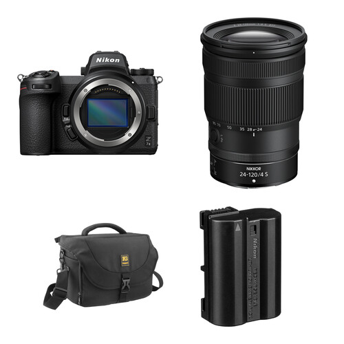 Nikon Z7 II Mirrorless Camera with 24-120mm f/4 Lens and Essentials+ Kit