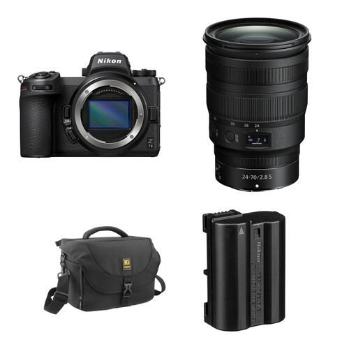 Nikon Z7 II Mirrorless Camera with 24-70mm f/2.8 Lens and Essentials+ Kit