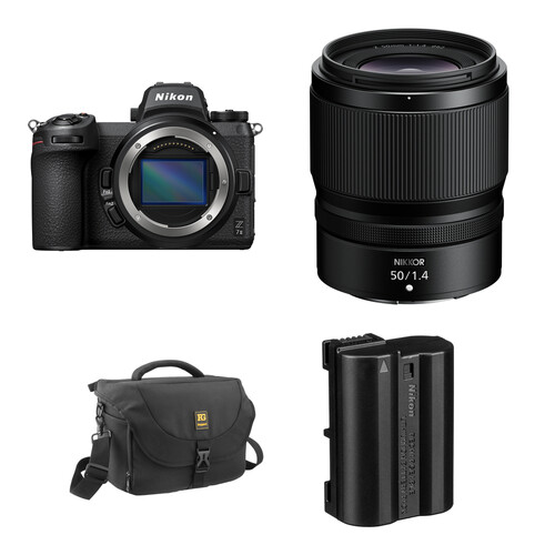 Nikon Z7 II Mirrorless Camera with 50mm f/1.4 Lens and Essentials+ Kit