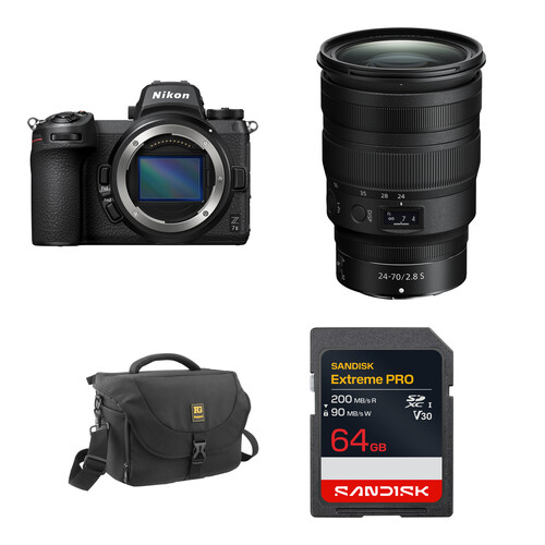 Nikon Z7 II Mirrorless Camera with 24-70mm f/2.8 Lens and Basic Bundle