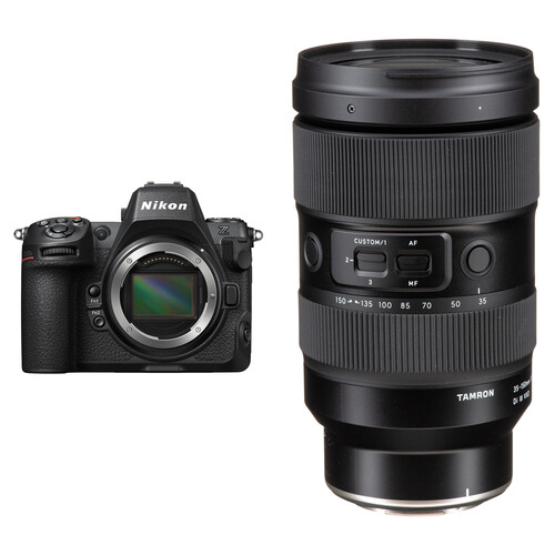 Nikon Z8 Mirrorless Camera with Tamron 35-150mm f/2-2.8 Lens for Wedding Photography