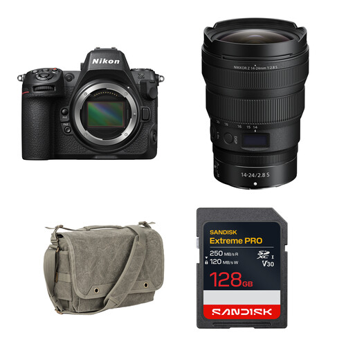Nikon Z8 Mirrorless Camera with 14-24mm f/2.8 Lens and Basic Bundle