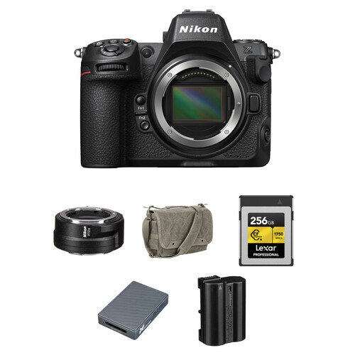Nikon Z8 Mirrorless Camera with FTZ II Mount Adapter and Essentials+ Kit