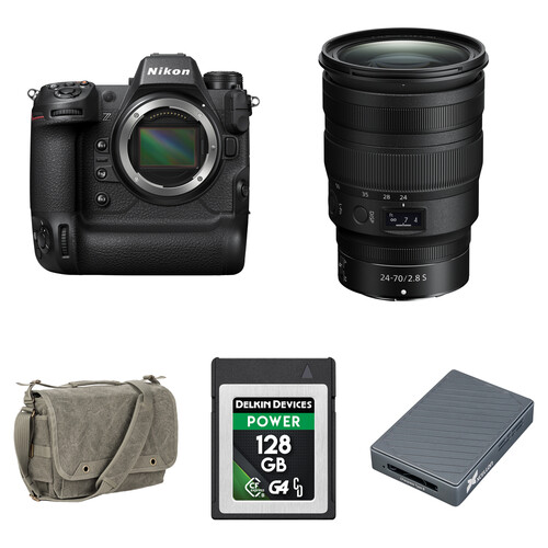 Nikon Z9 Mirrorless Camera with 24-70mm f/2.8 Lens and Basic Bundle