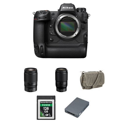Nikon Z9 Mirrorless Camera with 28-75mm f/2.8 and 70-180mm f/2.8 Lenses and Basic Bundle
