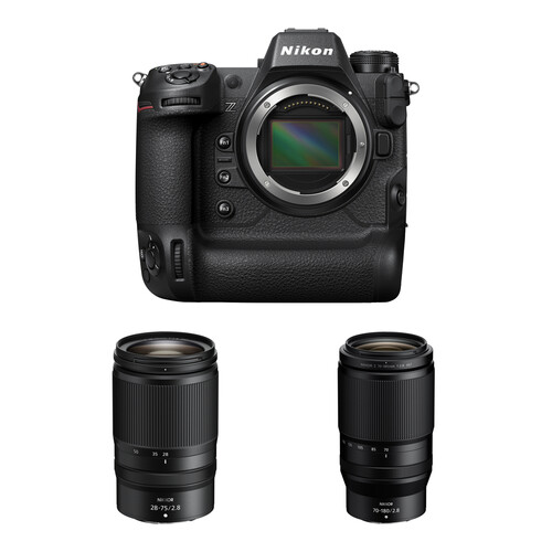 Nikon Z9 Mirrorless Camera with 28-75mm f/2.8 and 70-180mm f/2.8 Lens Kit