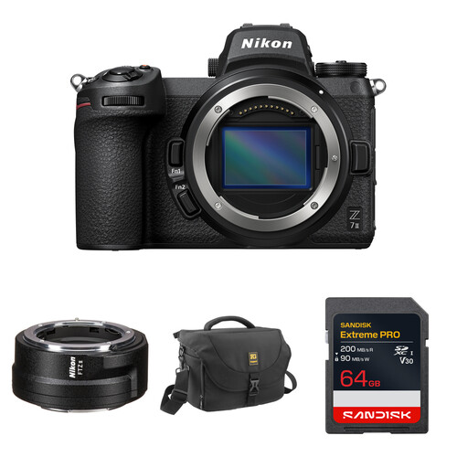 Nikon Z7 II Mirrorless Camera with FTZ II Mount Adapter and Basic Bundle
