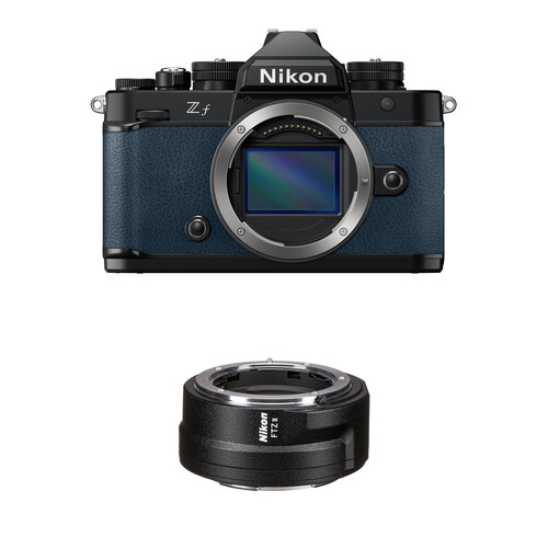 Nikon Zf Mirrorless Camera with FTZ II Mount Adapter Kit (Blue)
