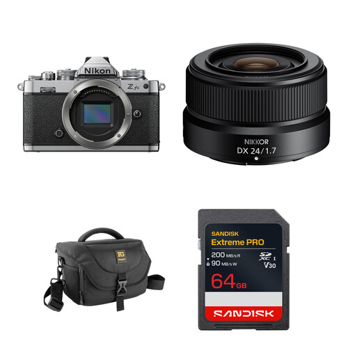 Nikon Zfc Mirrorless Camera with 24mm f/1.7 Lens and Basic Bundle