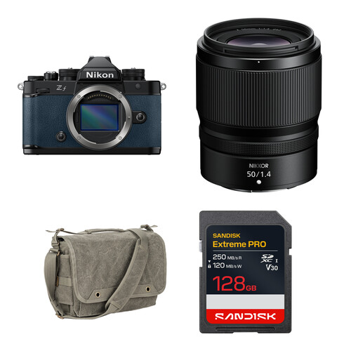 Nikon Zf Mirrorless Camera with 50mm f/1.4 Lens and Basic Bundle (Blue)