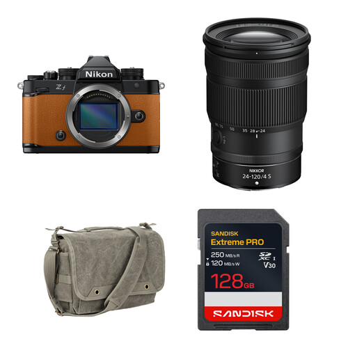 Nikon Zf Mirrorless Camera with 24-120mm f/4 Lens and Basic Bundle (Orange)
