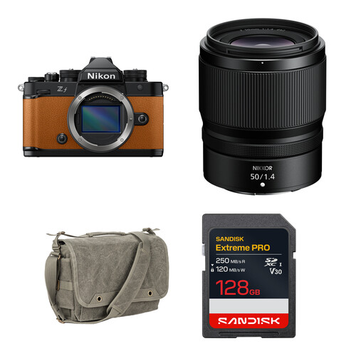 Nikon Zf Mirrorless Camera with 50mm f/1.4 Lens and Basic Bundle (Orange)