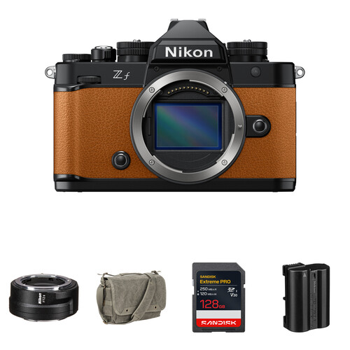 Nikon Zf Mirrorless Camera with FTZ II Mount Adapter and Essentials+ Kit (Orange)