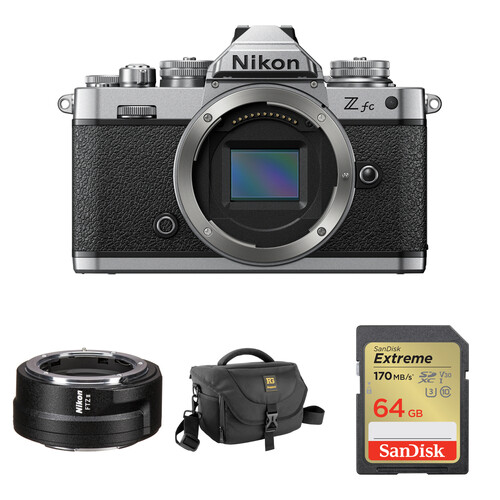 Nikon Zfc Mirrorless Camera with FTZ II Mount Adapter and Basic Bundle