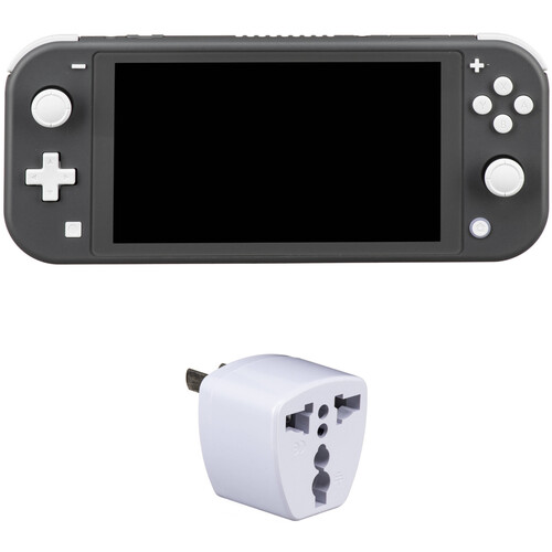Nintendo Switch Lite Kit with US Power Adapter (Gray, European Version)